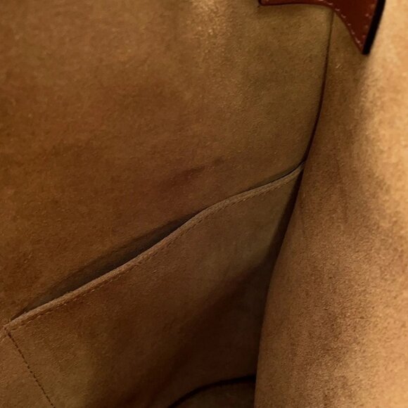 LOEWE Gate bucket Shoulder Bag Leather Brown - Picture 8 of 14